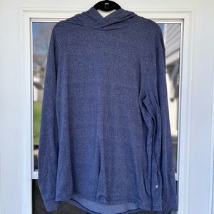 Lululemon Men Navy Metal Vent Tech hoodie Large